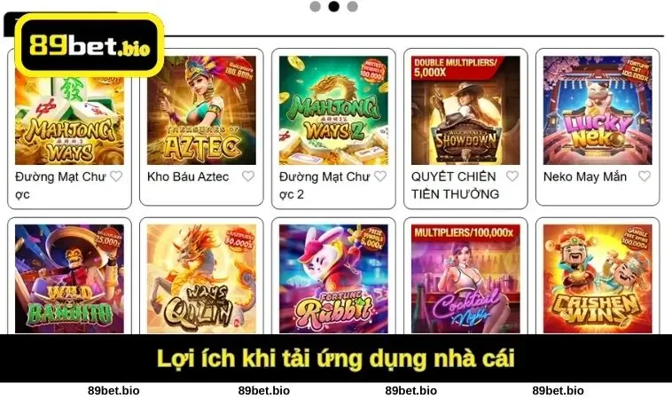 Lợi ích khi tải ứng dụng 